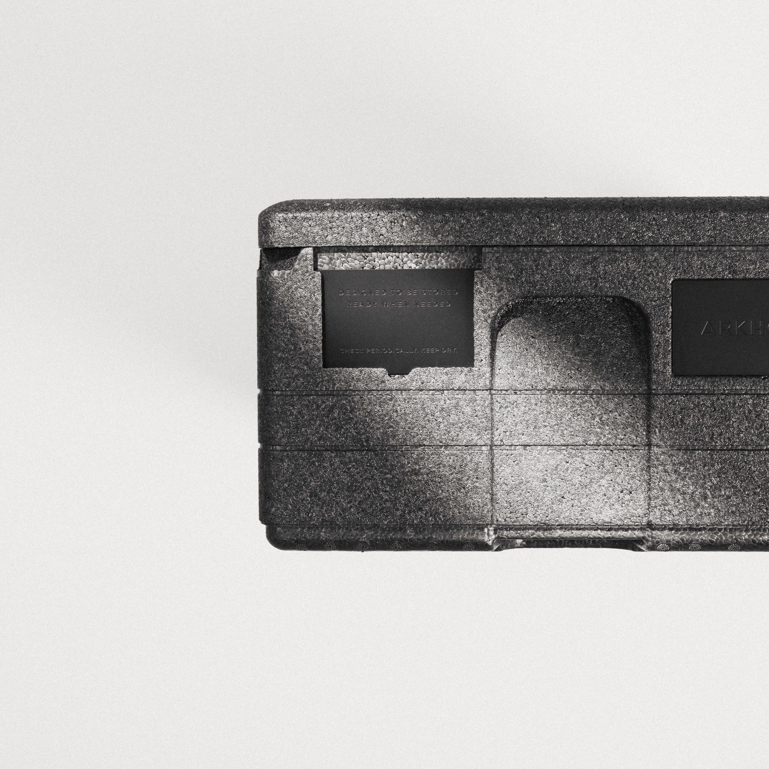 Zwarte ARK Cases noodpakket case als compact systeem voor thuis