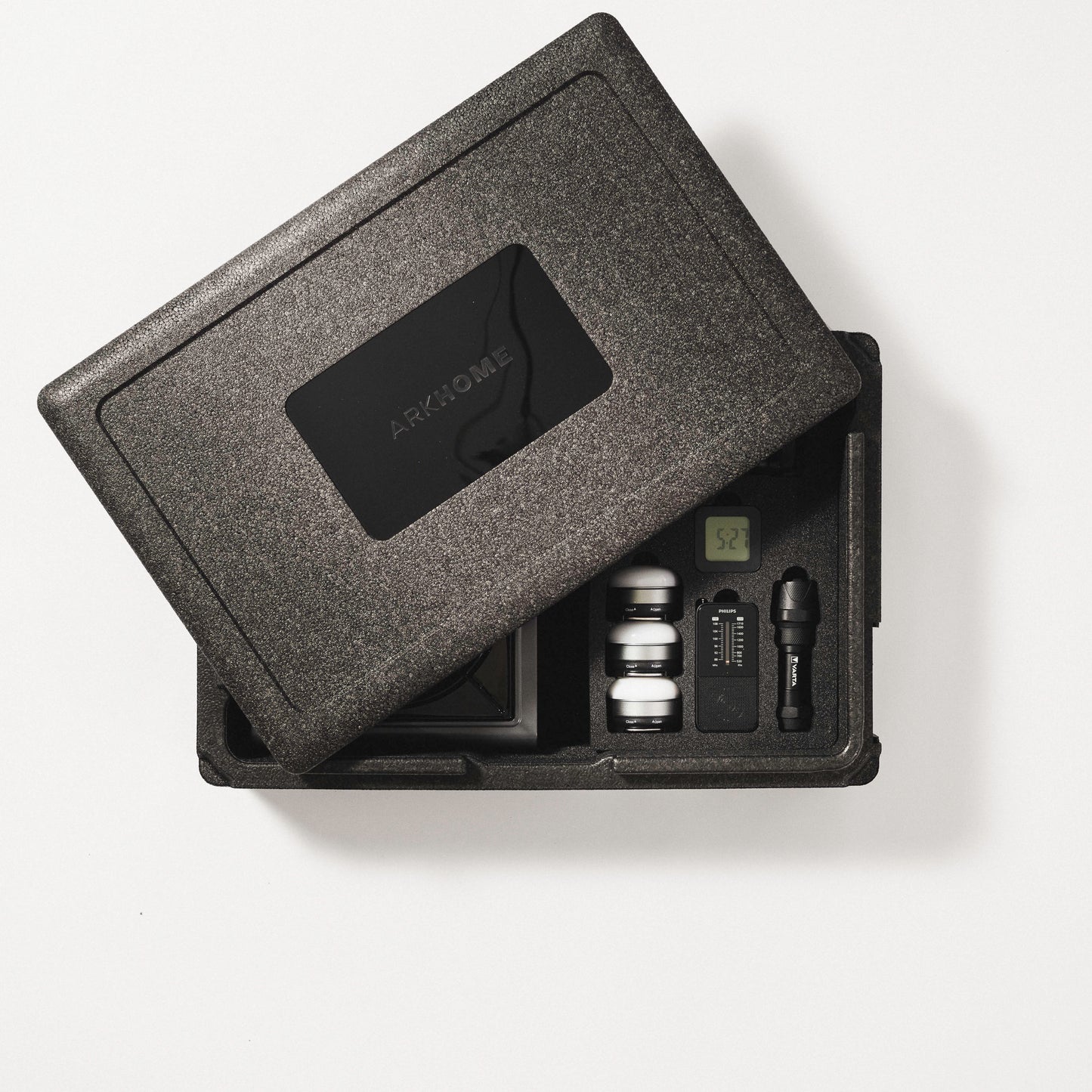 ARKHOME BASIC noodpakket voor thuis in een open zwarte case